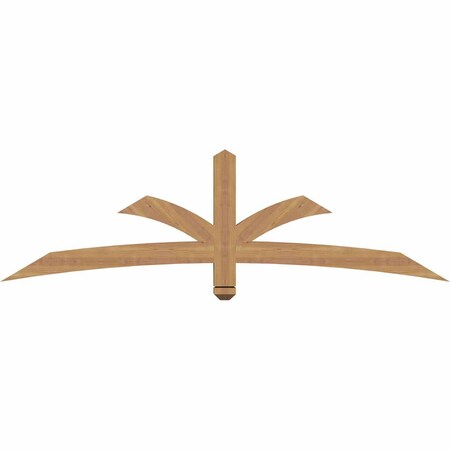 Ekena Millwork Davenport Timber Gable Bracket, Western Red Cedar, 72"W x 21"H x 3 1/2"D x 3 1/2"F, 7/12 Pitch GBW072X21X0404DAV00SWR